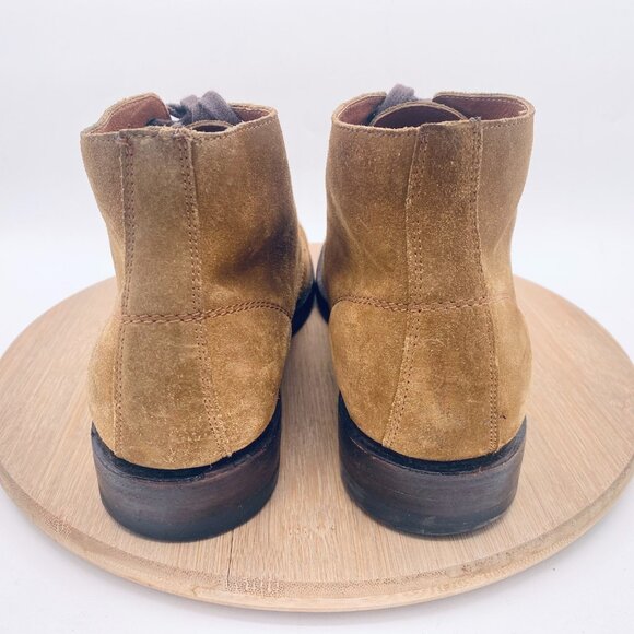 Frye Astor Boots Mens 9.5 Brown Suede Lace Up Chukka Ankle - Picture 8 of 11